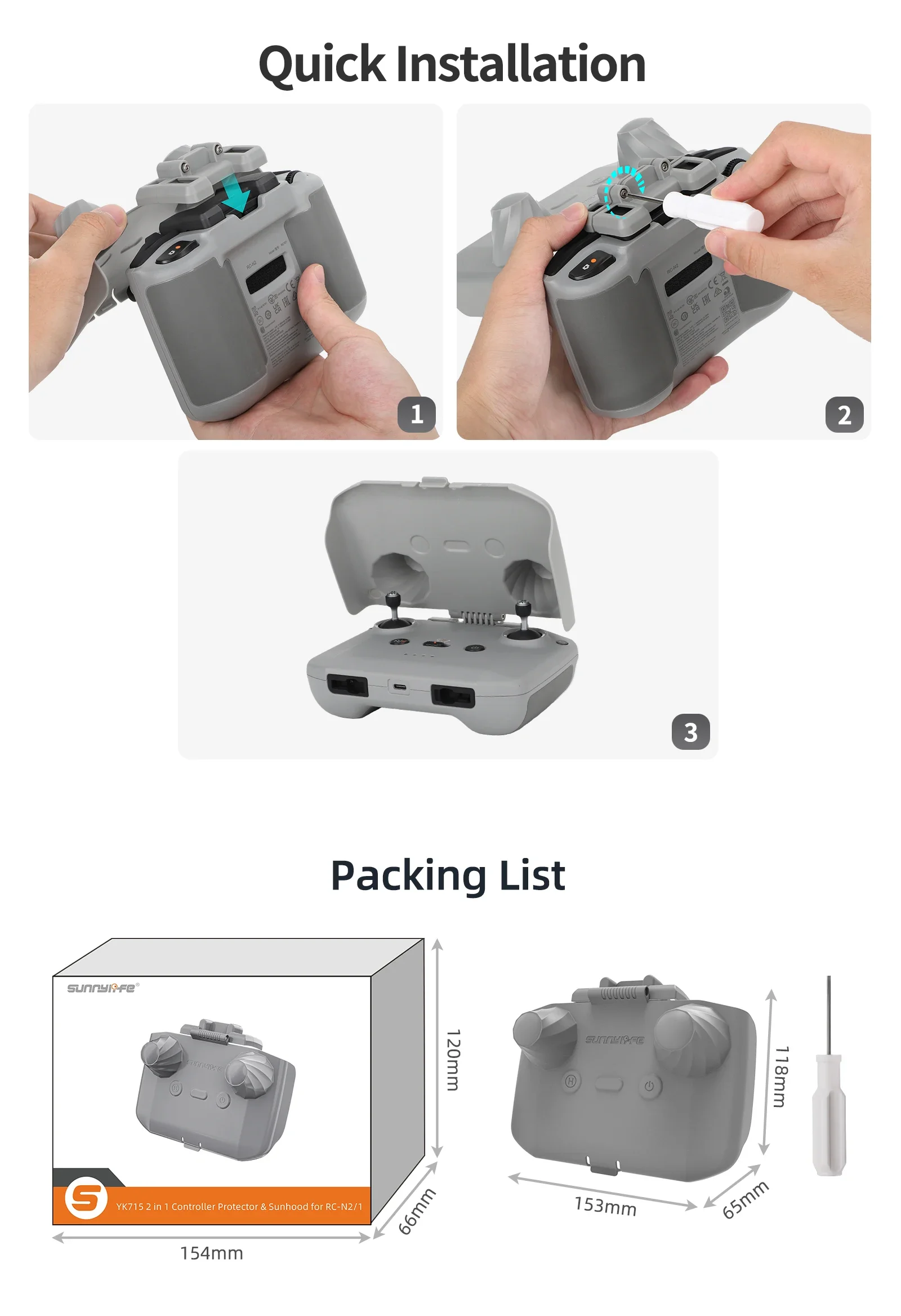 ฝาครอบป้องกันคอนโทรลเลอร์ 2 in - Drone Control Stick บทวิจารณ์และราคา