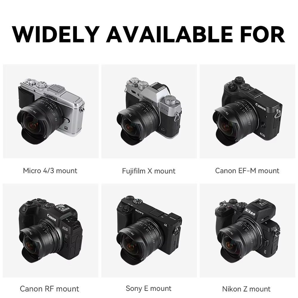เลนส์ 7artisans 7.5 มม. F2.8 I - Canon Camera Eos M50 Mark Ii บทวิจารณ์และราคา